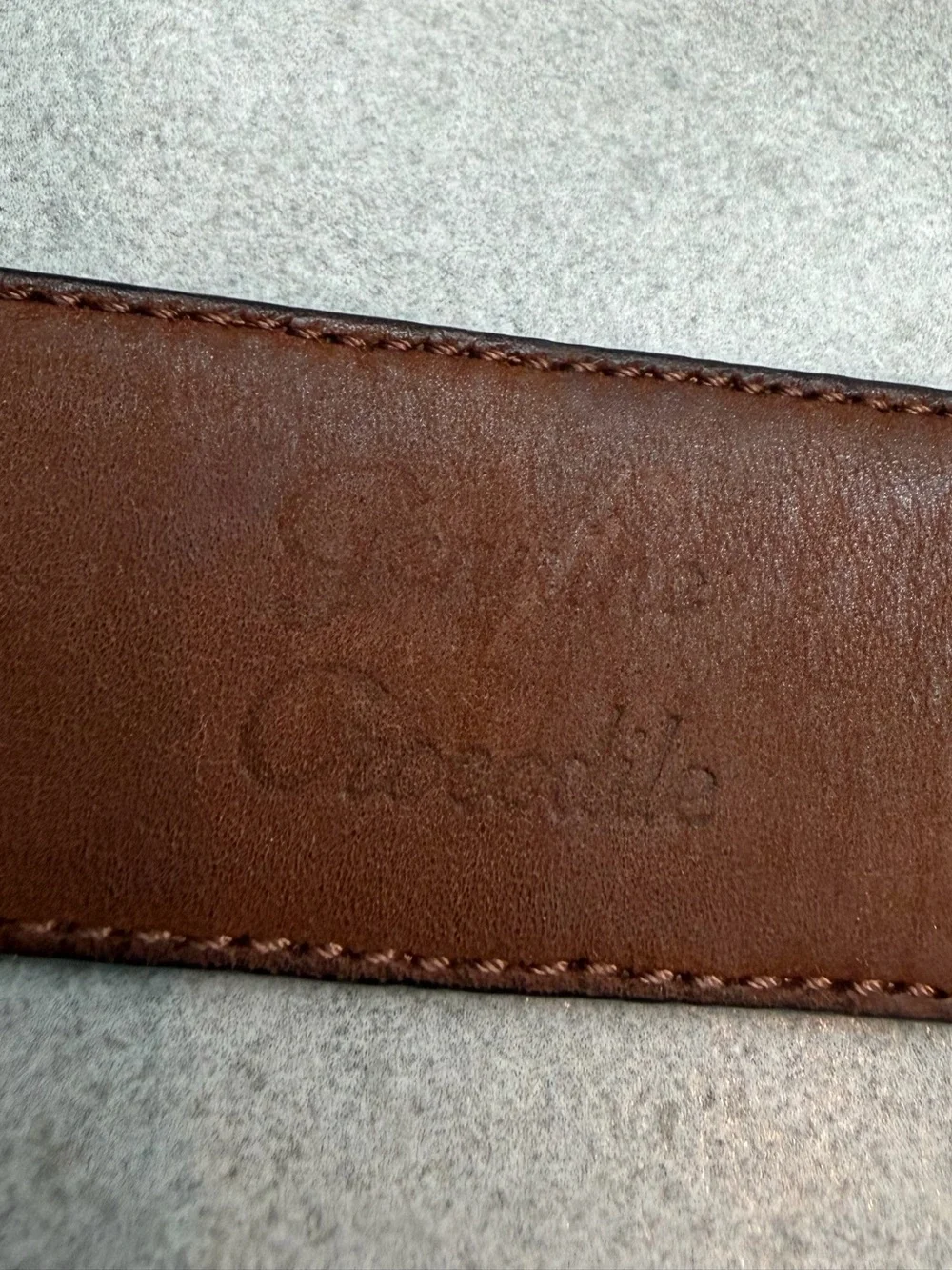 Vintage Neiman Marcus Genuine Lizard & Crocodile Leather Belt Size 42